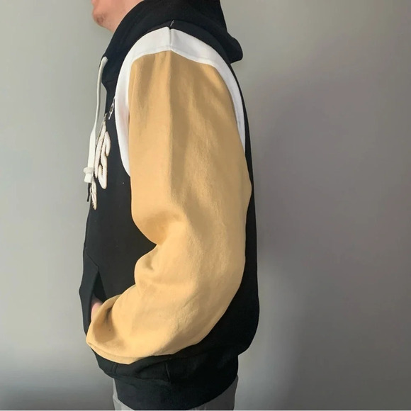 🏈 Official NFL New Orleans Saints Zip-Up Hoodie  Sweater - Size LG🏈 - Picture 3 of 15